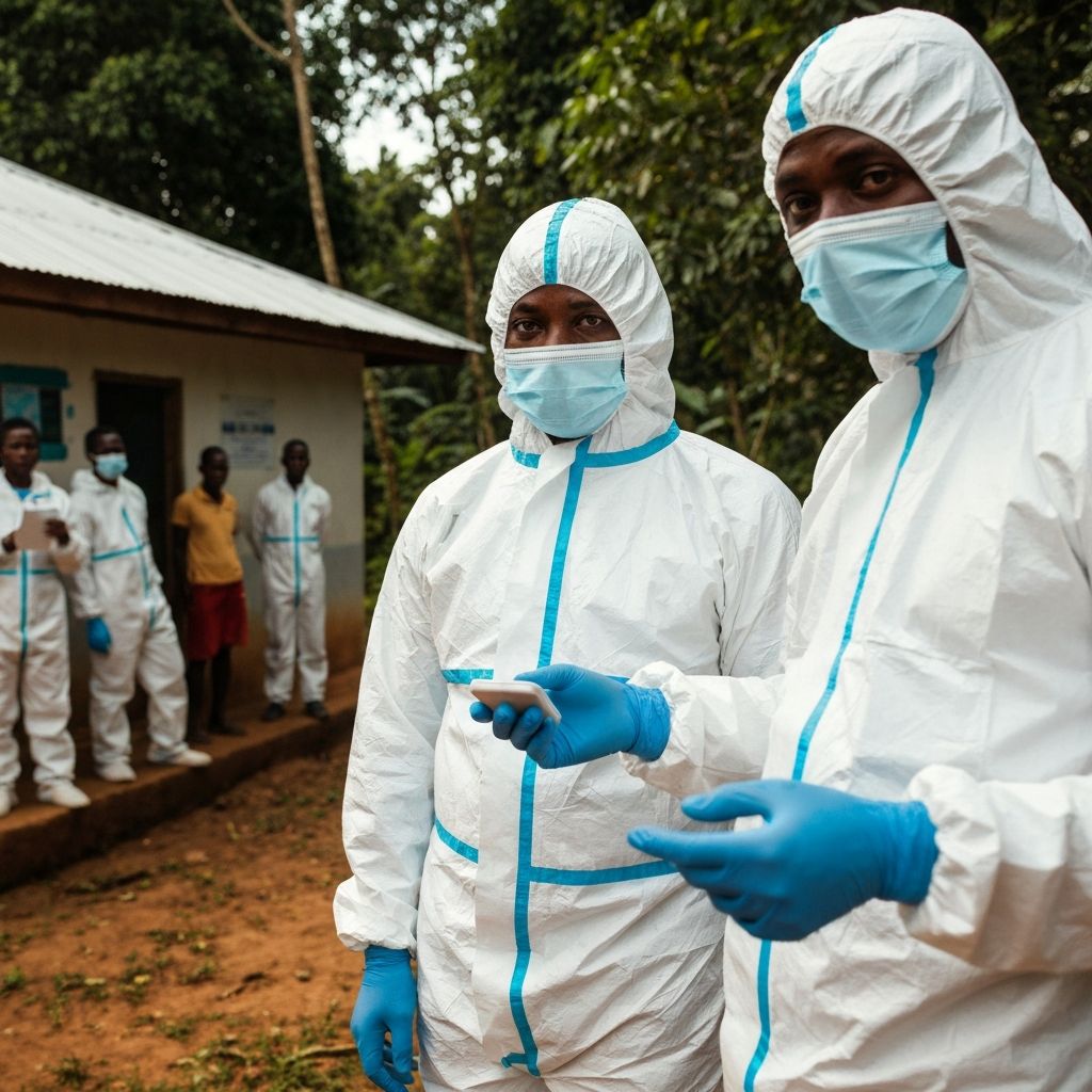 Équipes médicales en intervention contre Ebola en RDC